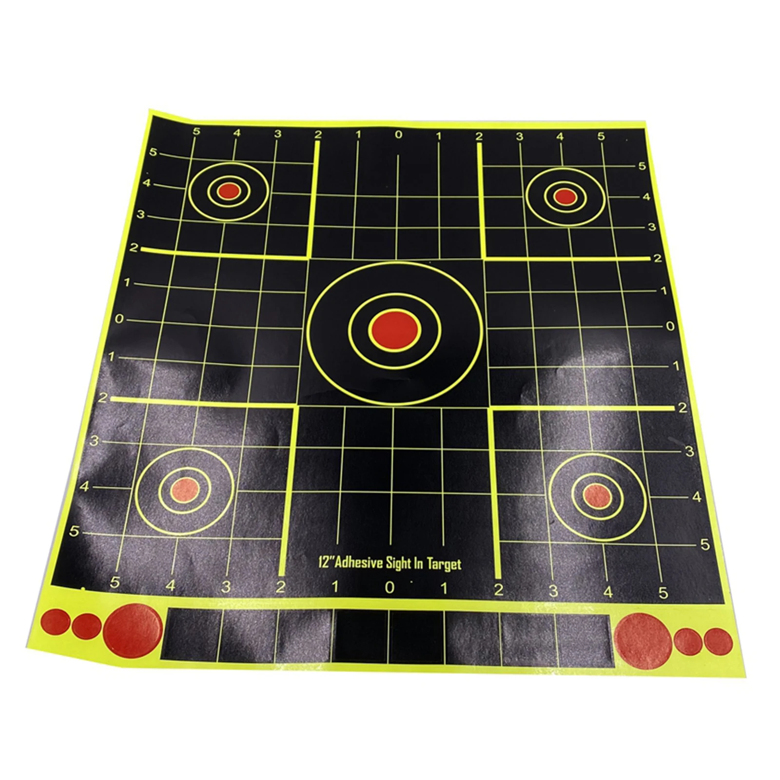 Set of 10, Target Target Paper  Object 12 Inch Archery Hunting Training Aids Self Adhesive Paper Stickers