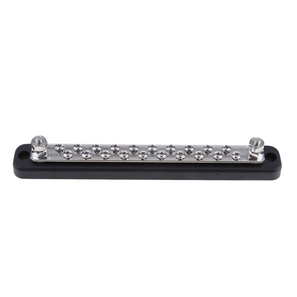 12V/24V 20 Way Power Distribution Bus Bar 20x4mm Screws 100A Rated Marine