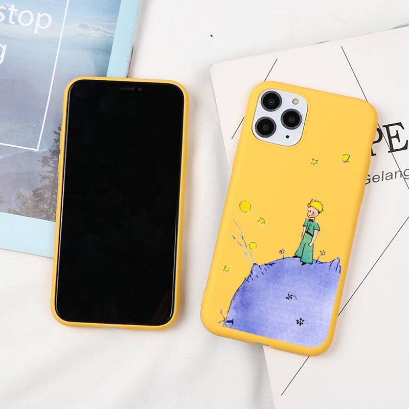 best cases for iphone 13 pro max The Little Princes The Earth Space Phone Case For iphone 13 12 11 Pro Max Mini XS 8 7 6 6S Plus X XR Candy yellow Silicone cover iphone 13 pro max cover