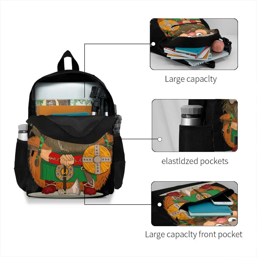 Viking Cartoon Designs School Backpacks