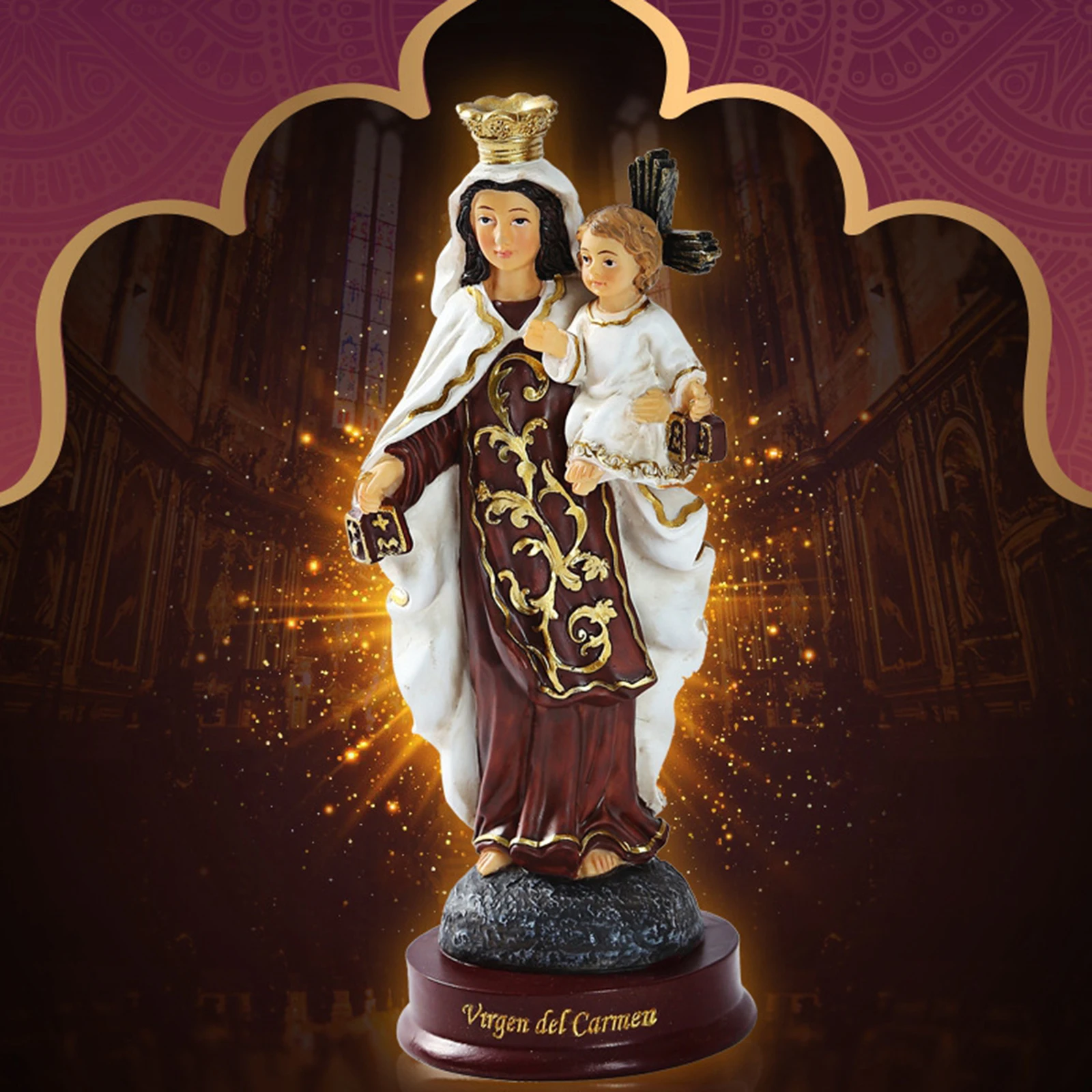 Exquisite Our Lady of Grace Virgin Mary Catholic Religious Statue Figurines