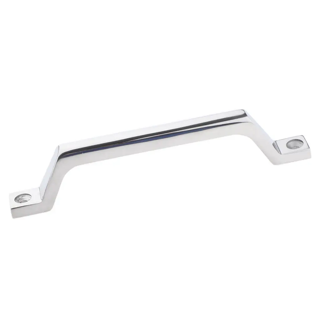 Polished Boat Marine Grab Handle Handrail - 220mm Length - Stainless Steel
