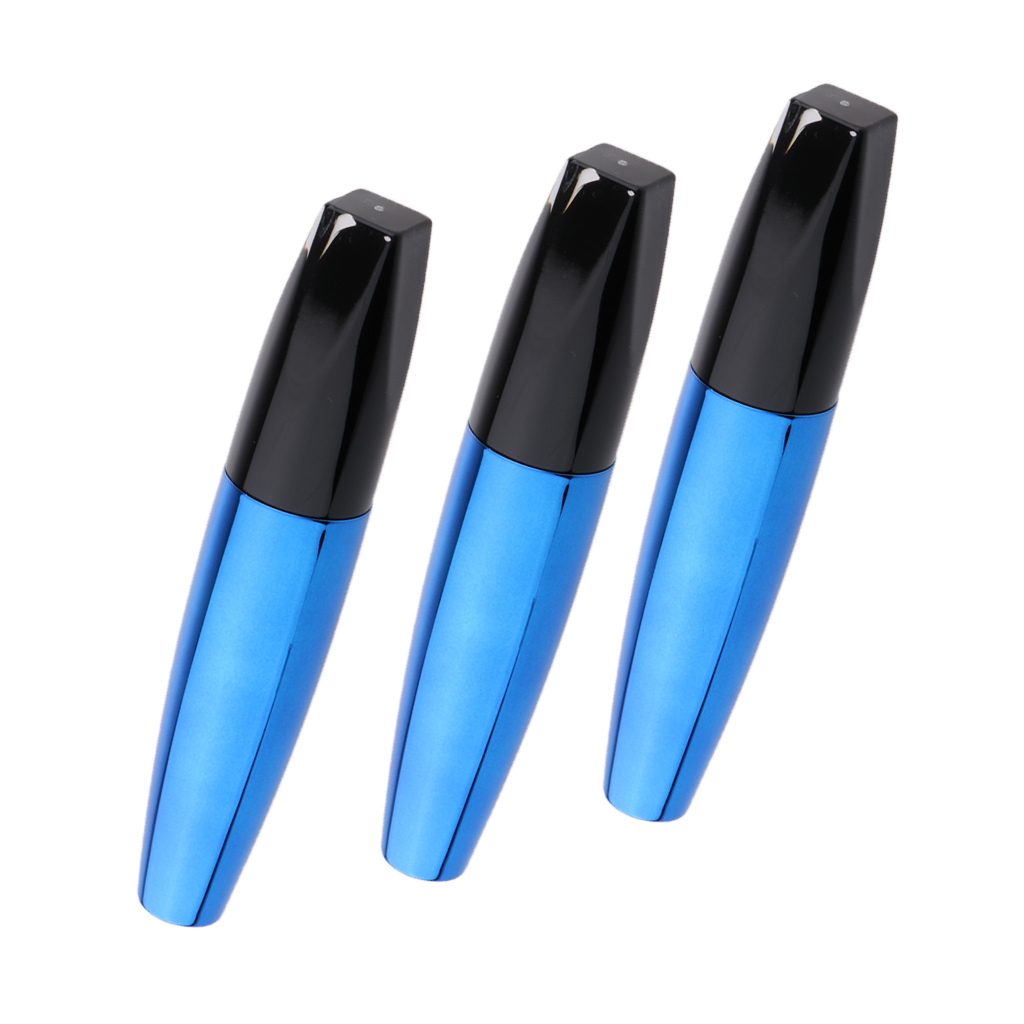 Blue 5ml Empty Plastic DIY Mascara Tube Eyelash Cream Wand With Brush (3pcs)