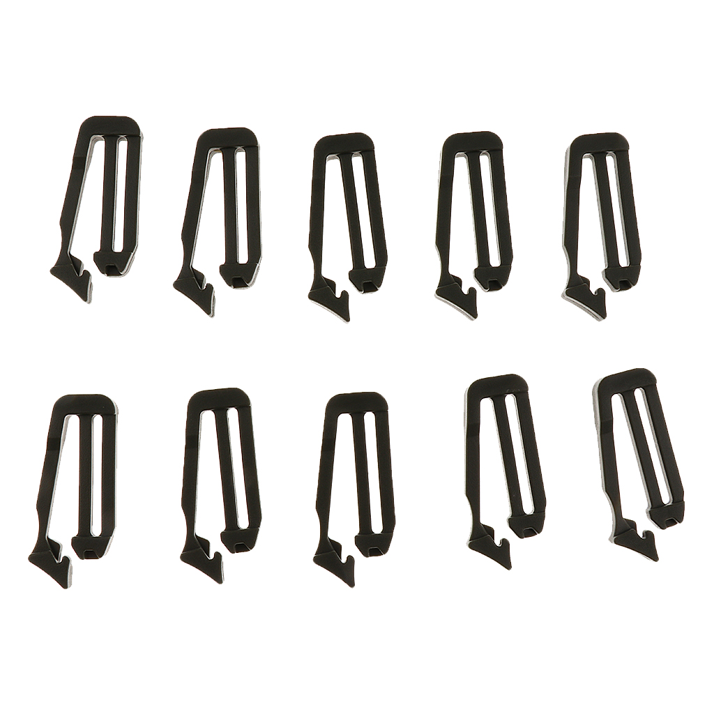 10pcs 25mm Plastic Molle Webbing Connecting Clips Strap Buckle Backpack Belt Carabin