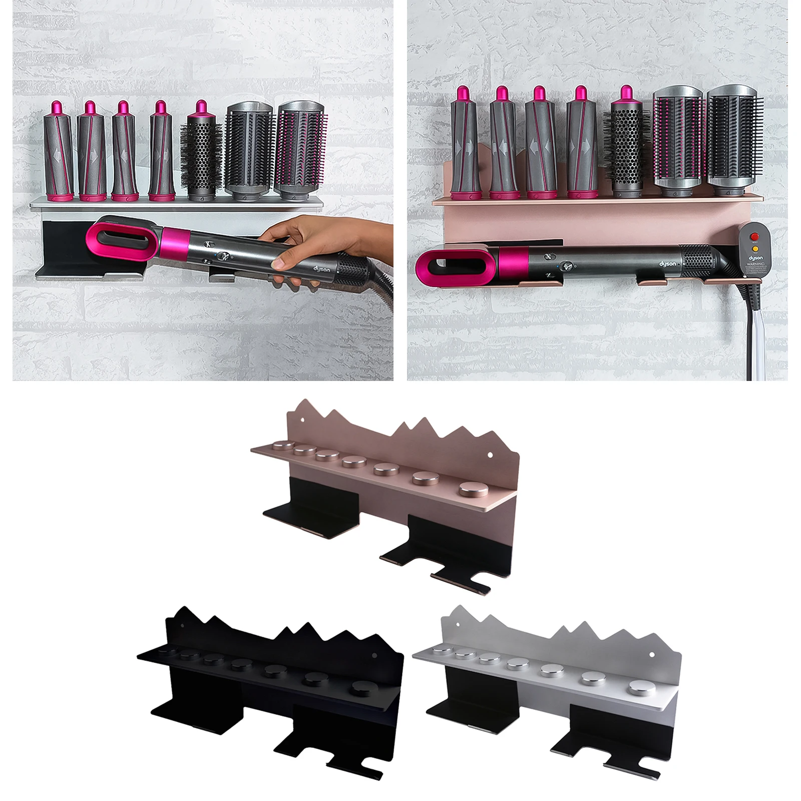 Bathroom Wall Mounted Holder for Dyson  Styler Rack for Bedroom