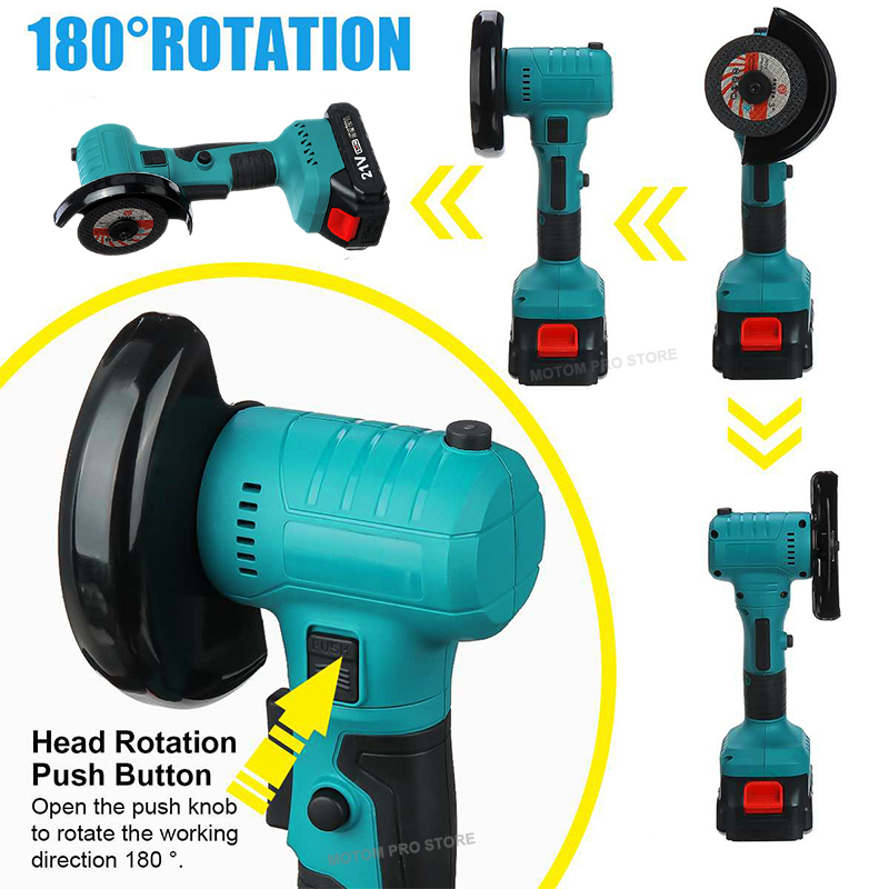 recarregável 180 ° rotação máquina de polimento para 18v makita bateria