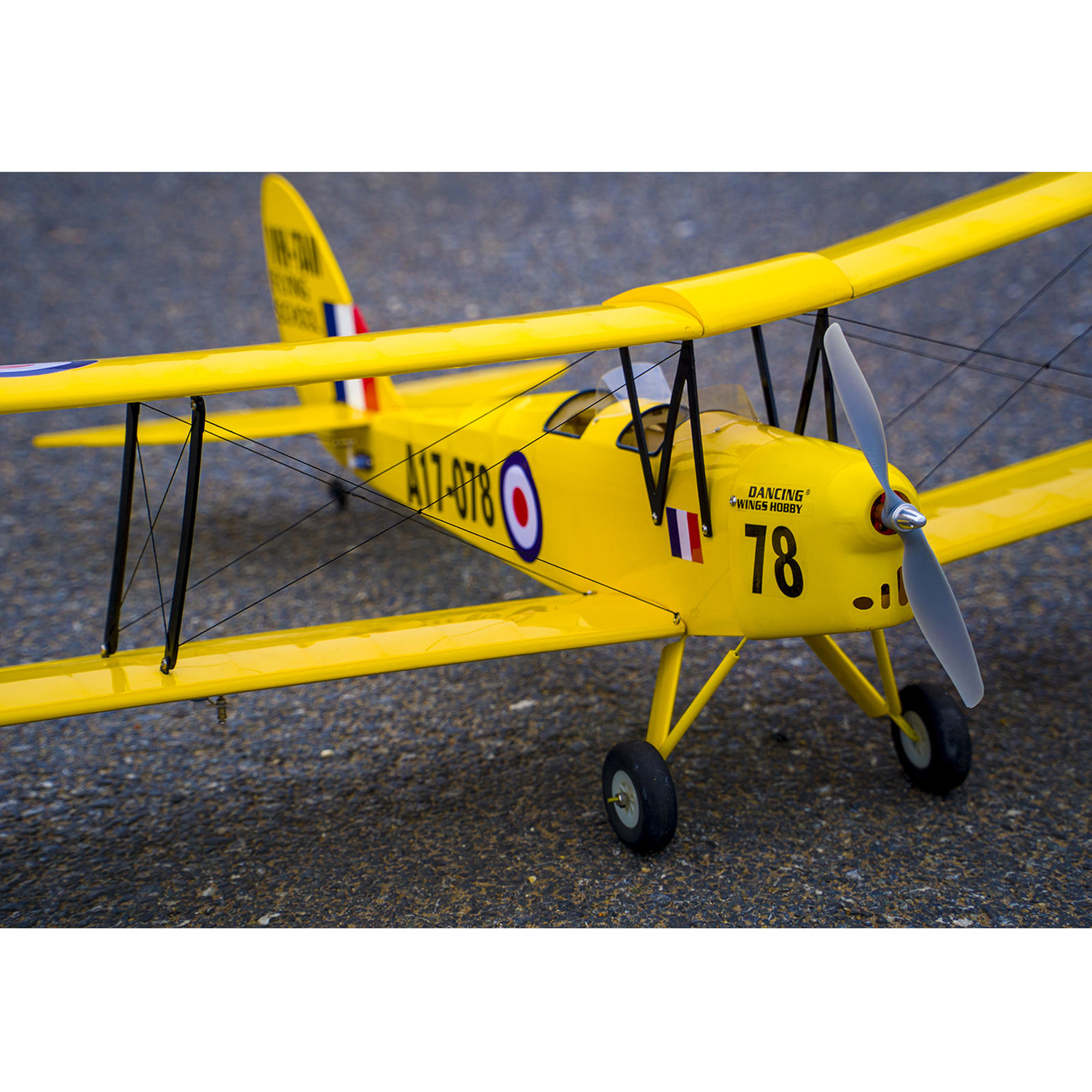 1 Set RC Aircraft Arf Indoor Wood Kits Durable Powered S Moth for Kids Teenagers