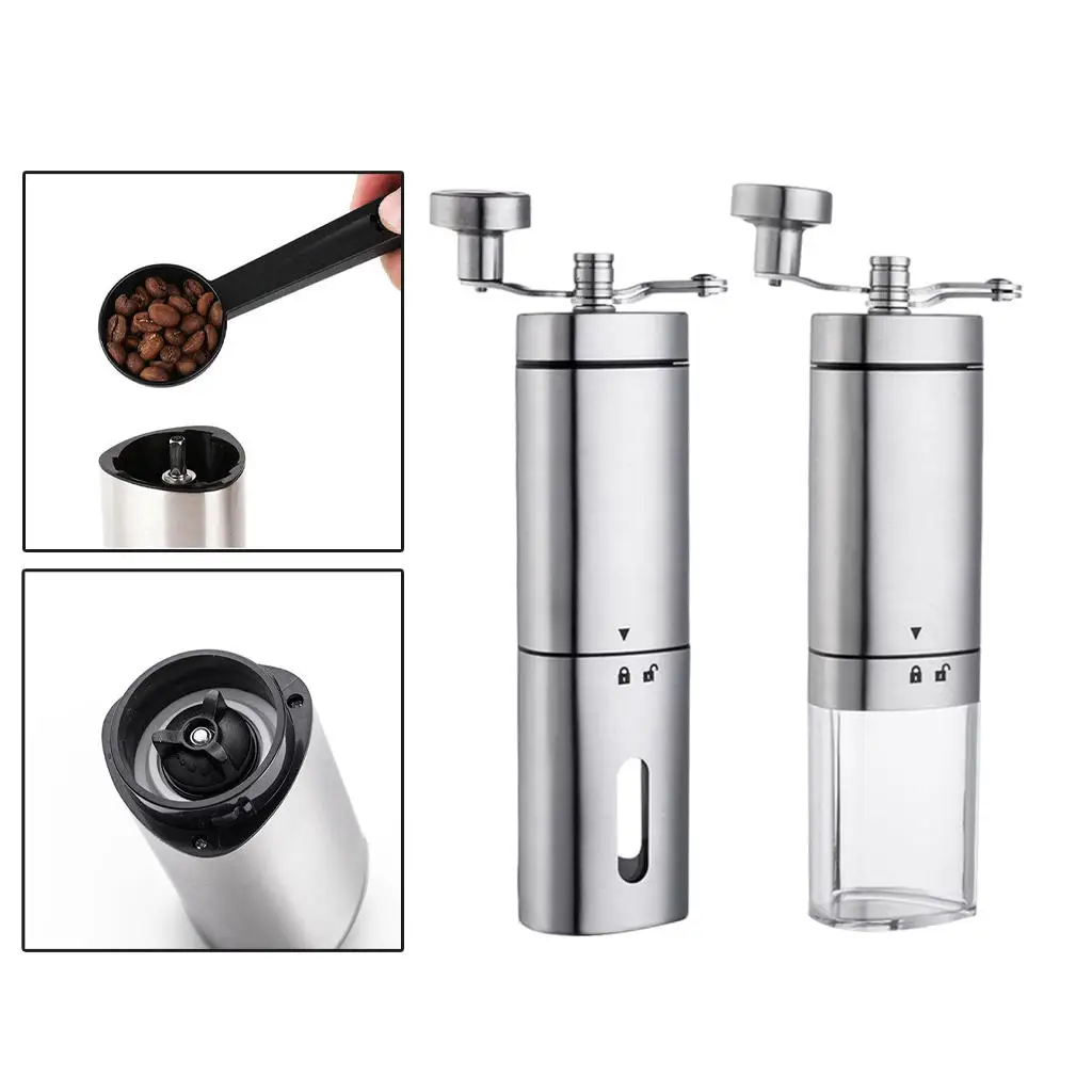 Hand Crank Coffee Bean Grinder Kitchen Tool Salt Mill Pepper Grinder Spice Mill Fine Coffee Grinder for Office Household