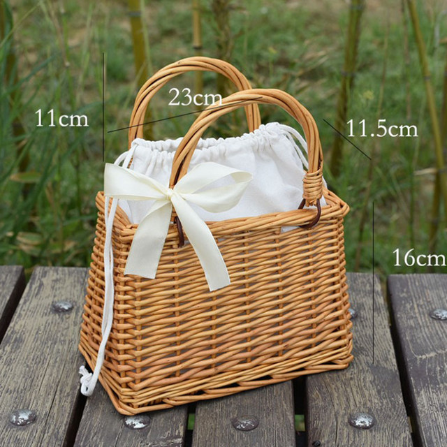 Rattan sale basket purse