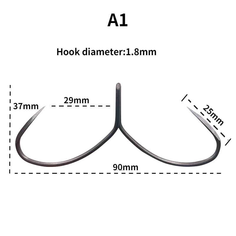 Karpfen Angeln Haken Sharp Stahl Duple Haken Anzuelos De Pesca Mar Anker Haken Tiefe Ocean Fishing Tackle Peche En Mer häkeln – Detail 3
