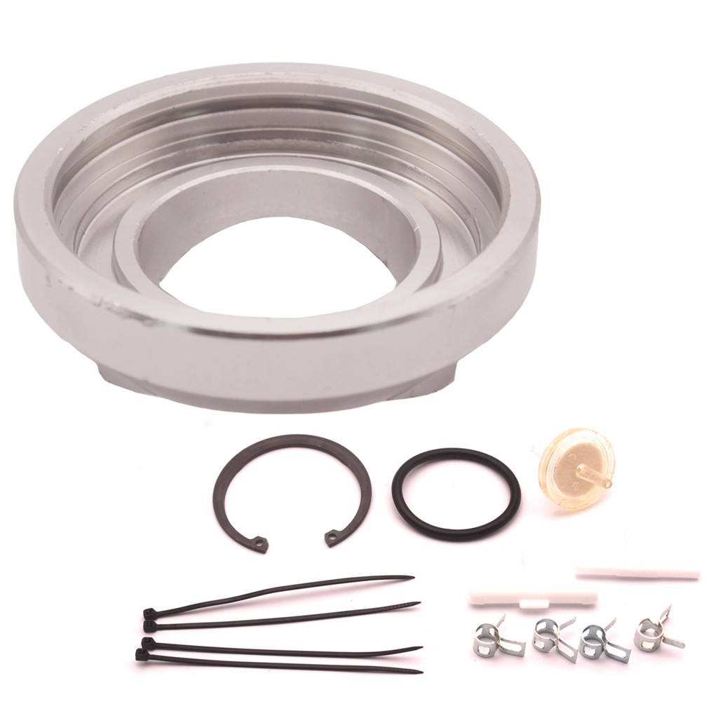 1Set Flange Adapter + Filter + Clamp For  SSQV SQV Adaptor Blow Off Valve