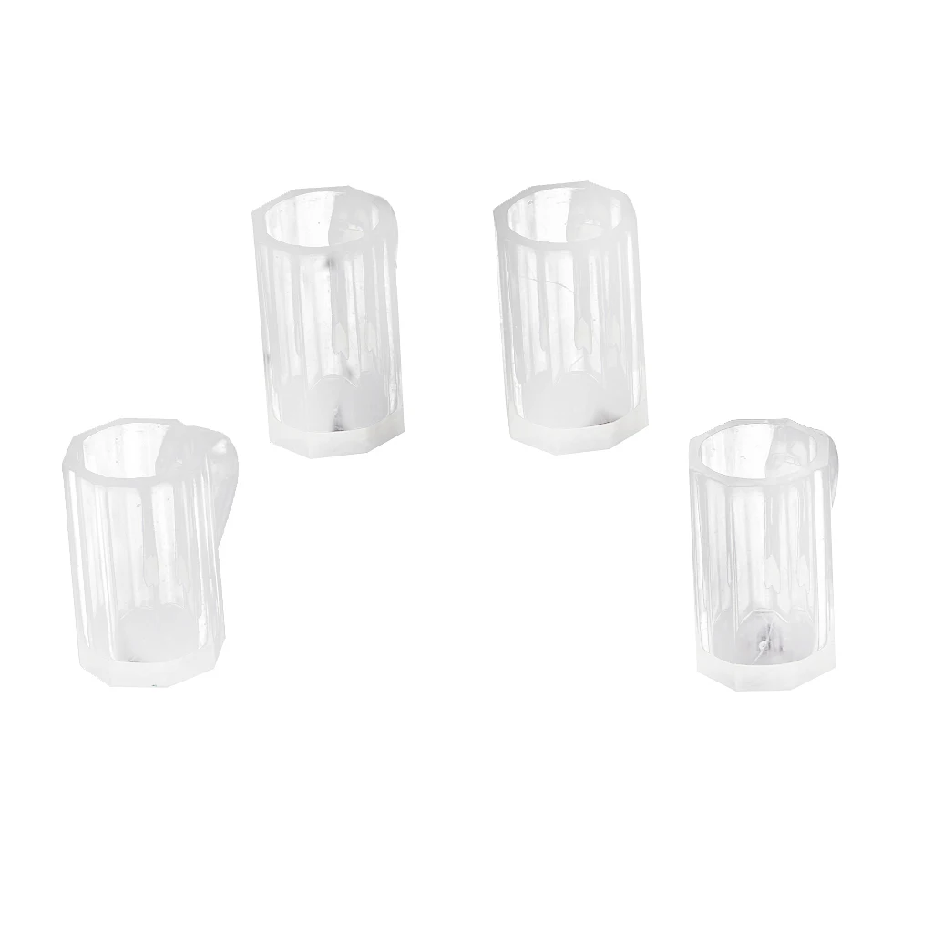 4pcs 1/12 Dollhouse Mini Wine Glass Mug Plastic Dollhouse Accessory