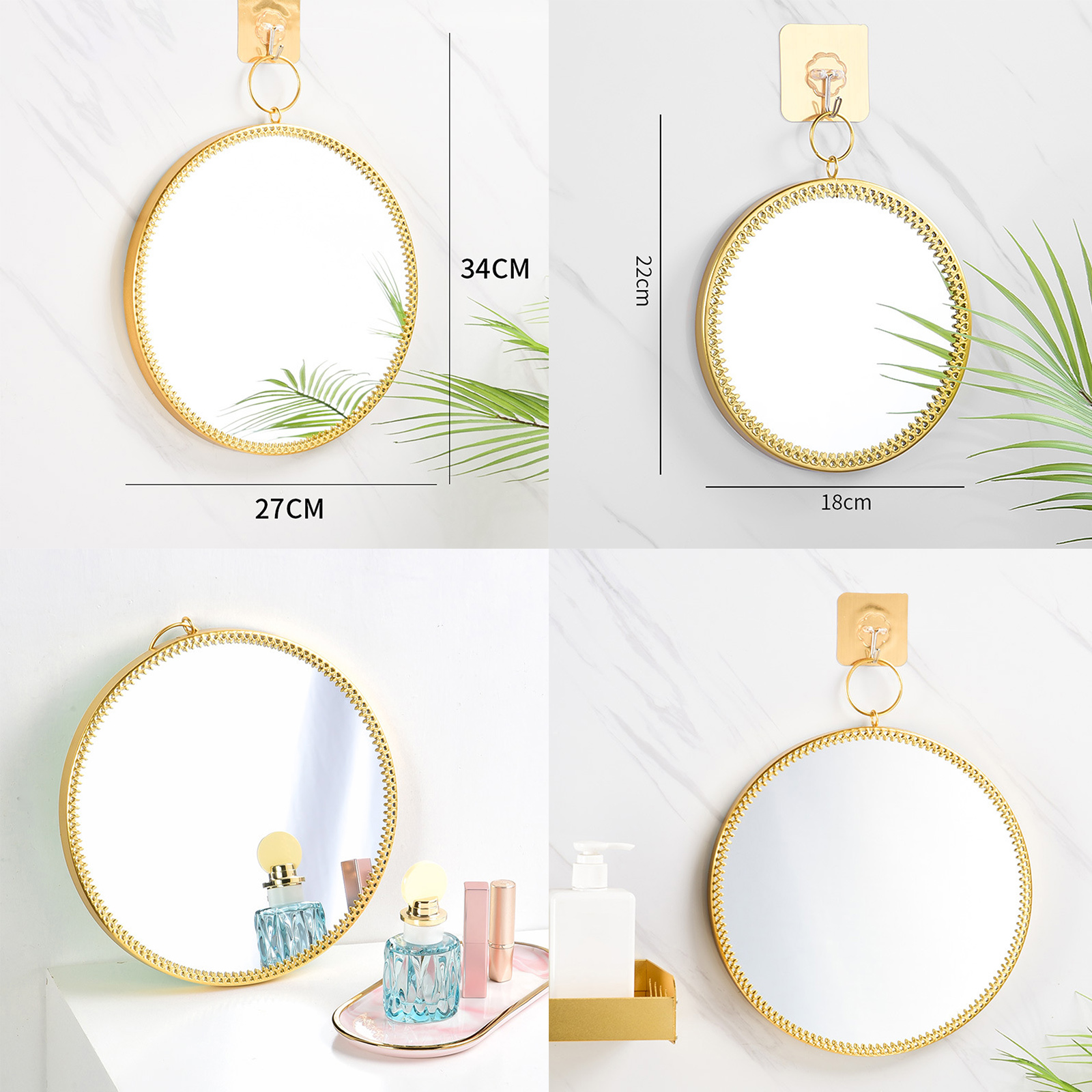 Wall Hanging Mirror Makeup Mirror Decoration Mirror Makeup Mirror Wall Decor