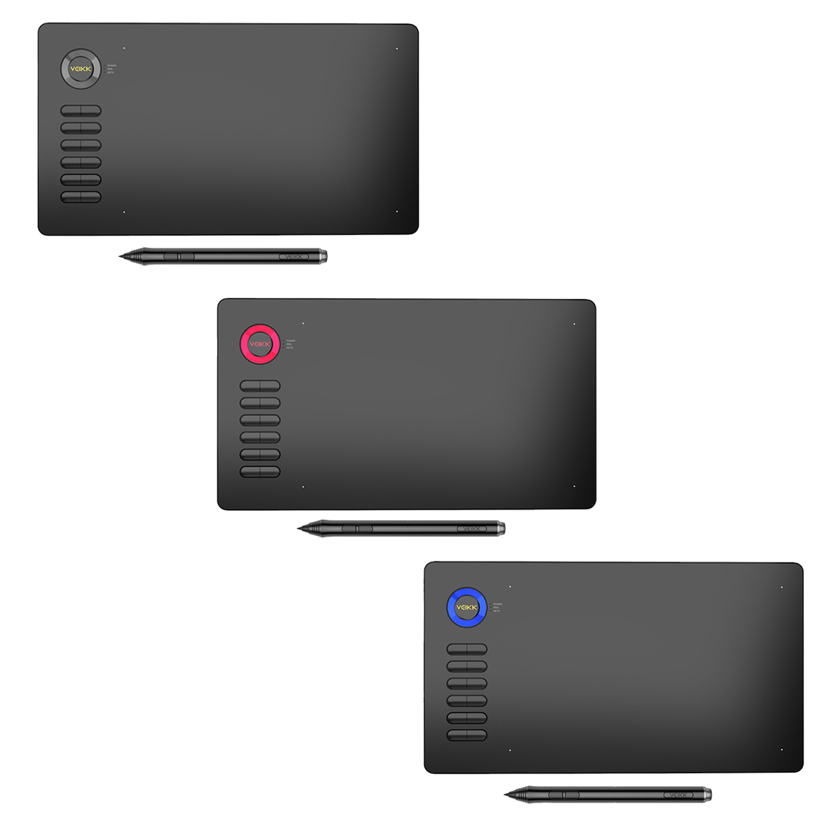 Graphics Drawing Tablet 10x6 inch Support Tilt Function Pen Tablet for MAC/Android/Windows for Drawing Learning Online Classes