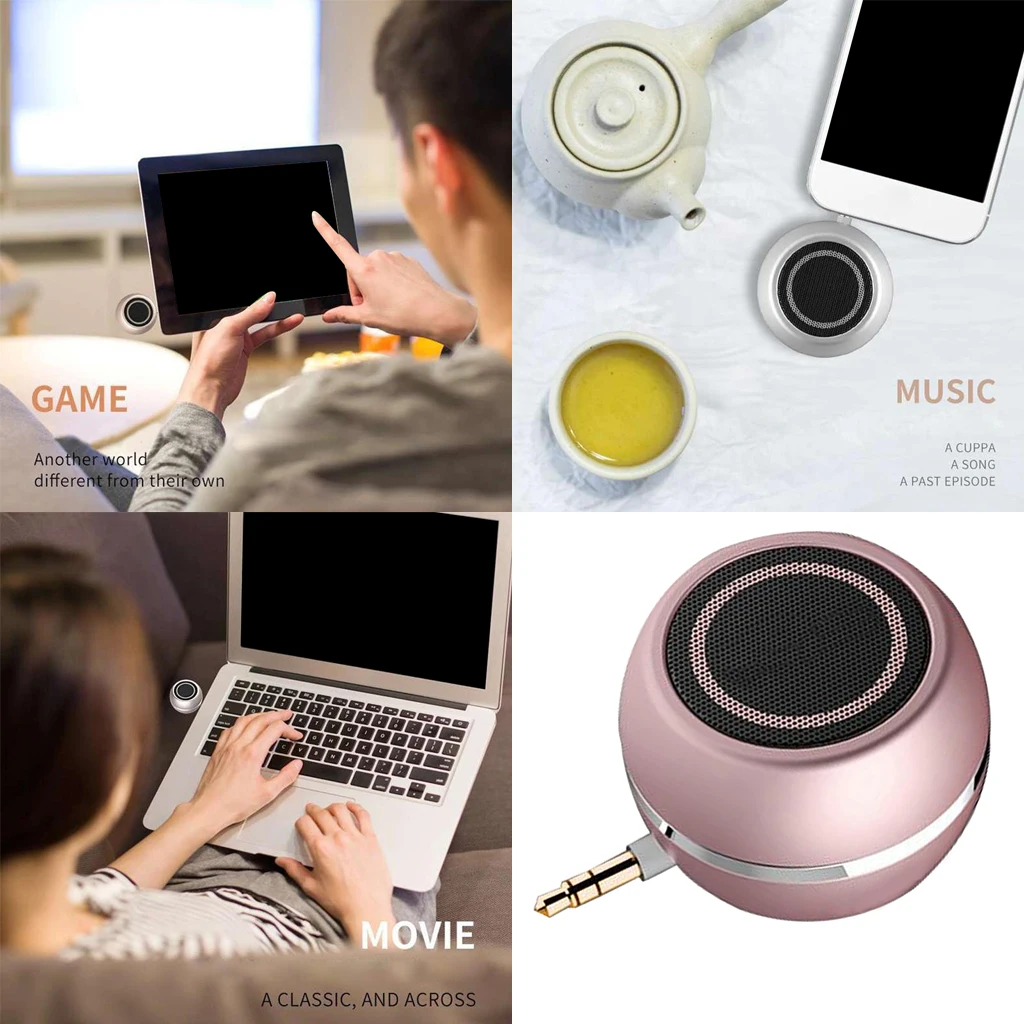 Universal Portable Mini Speaker 3.5mm Jack MP3 Music Player For Computer Phone