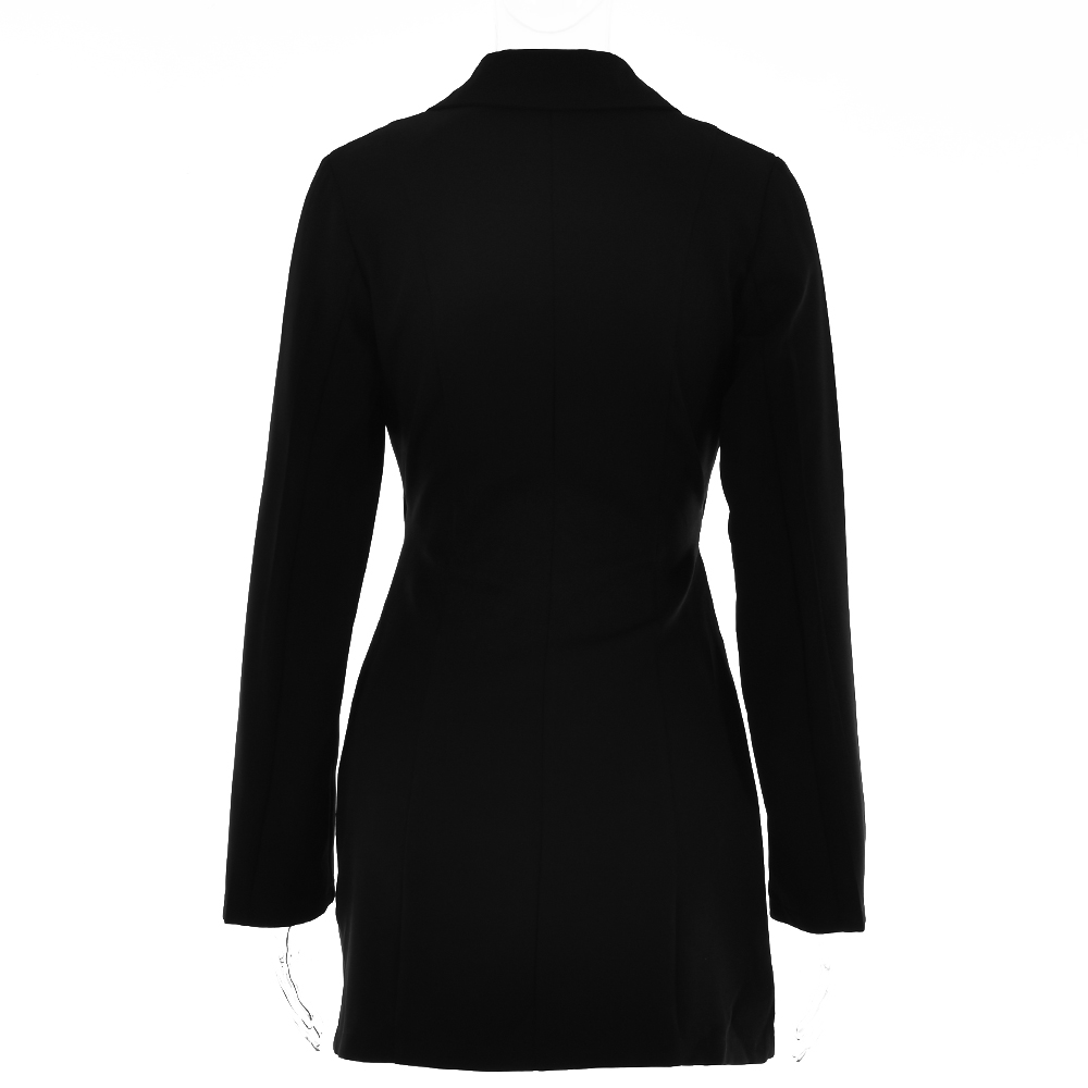 Waliicorners Lapel V Neck Hollow Out Pencil Dress Elegant Dresses Long Sleeve Blazer Dress 10 Hd896665a6901459690769beb4769d98aU