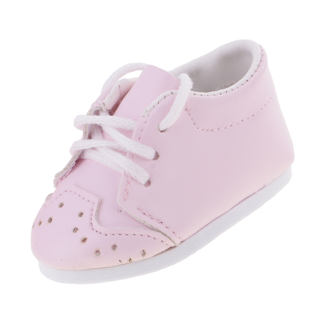 Stylish Leather Shoelaces Shoes Sneakers for 18