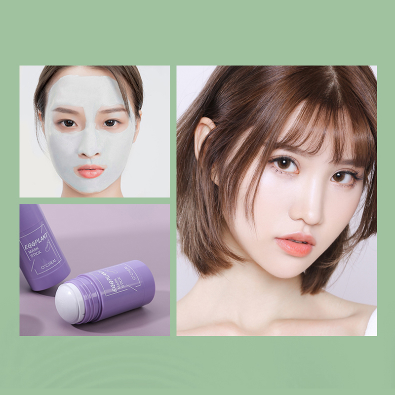 Best of Girl Green Tea Solid Mask Deep Cleaning Mud Mask Stick Oil Control Anti-Acne Eggplant Masks Purifying Clay Stick Mask Skin Care Reviews & Tips - Image 2