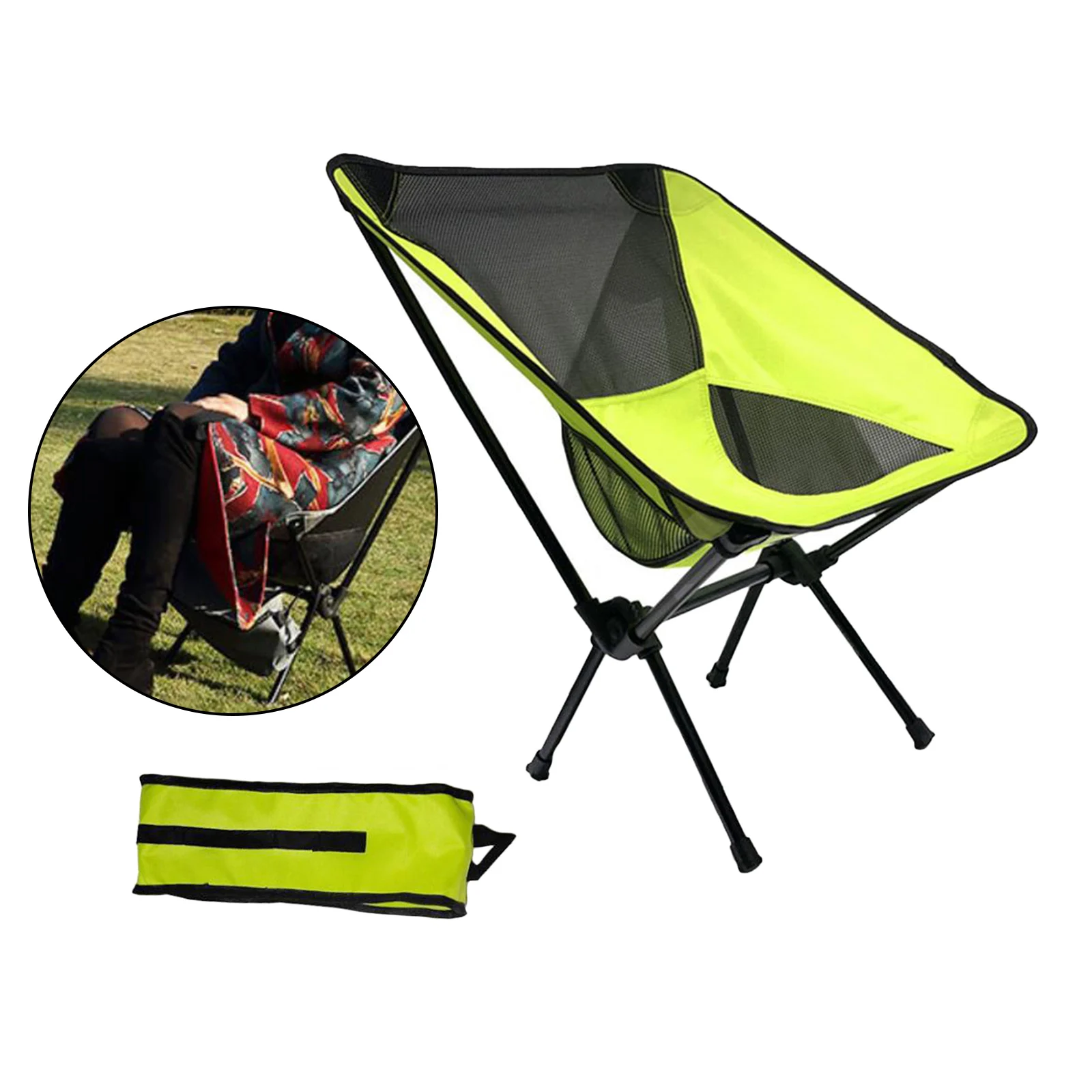 Portable Folding Chair Camping Fishing Stool Outdoor Travel Beach Seat