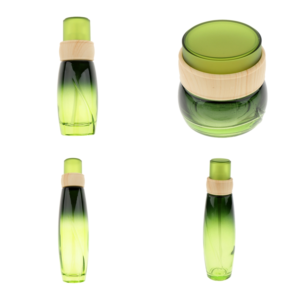 Empty Glass Makeup Container Face Cream Jars Pump Spray Eye Cream Bottle Skin Care Products Container Case for Travel
