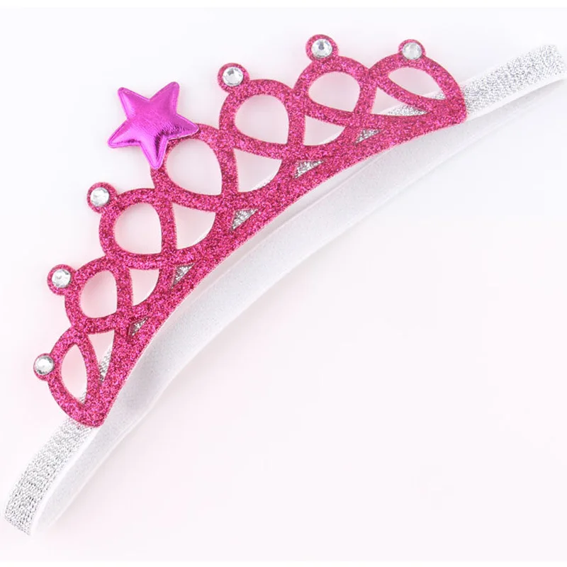 Child Rhinestones Princess Headband Elastic Hair Crown Tiara Cosplay Accessories Hair Band Accessory Party Gift Hair Jewelr 2021 designer baby accessories