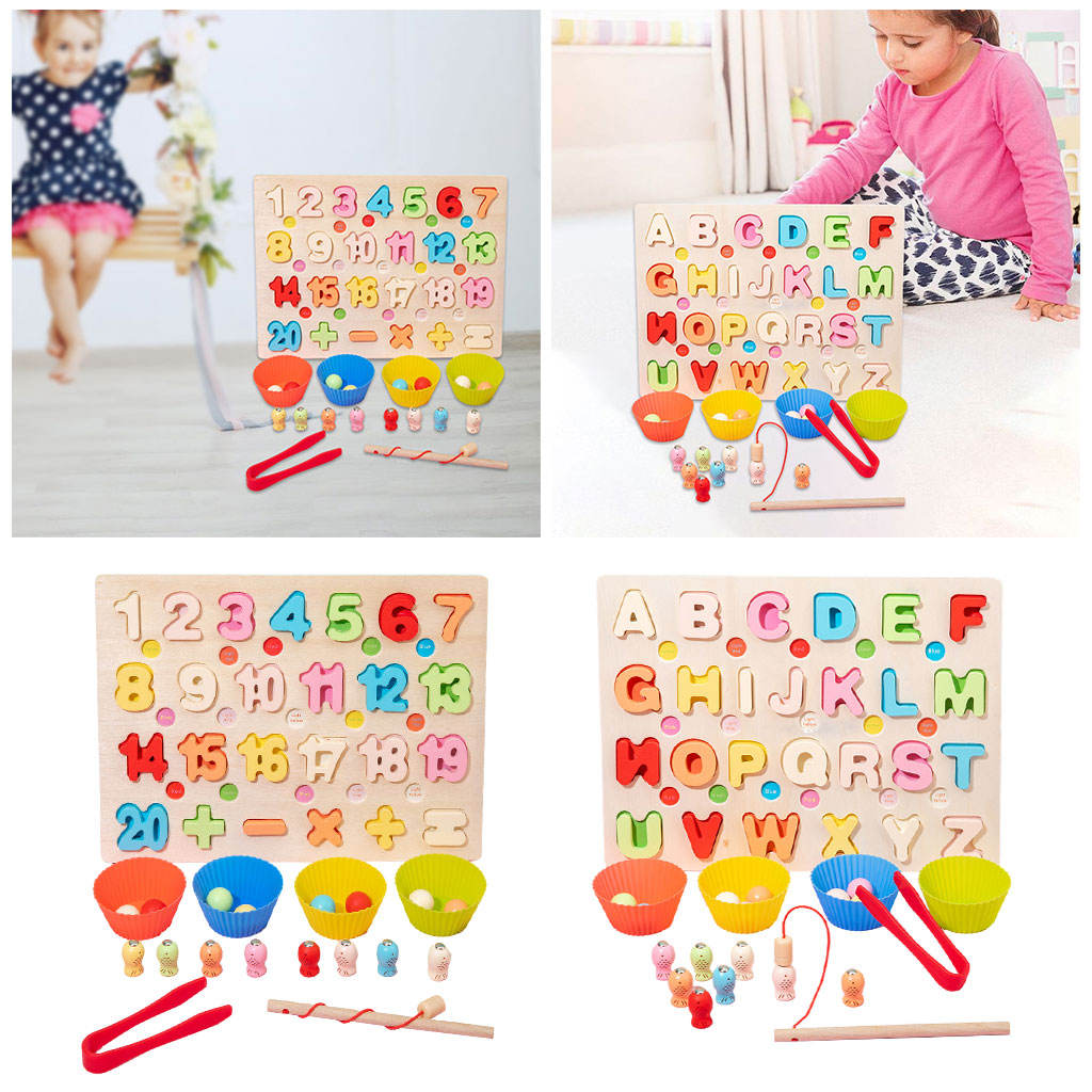 Wooden Math Toy Brain Teaser Early Developmental Clip Beads Toys Counting Toy Preschool Toy Xmas Gifts