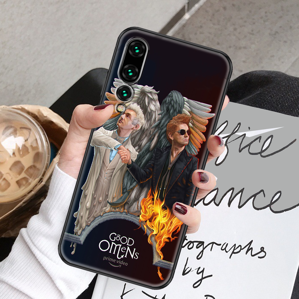 Чехол для телефона good omens для Huawei P Mate P10 P20 P30 P40 10 20 Smart  Z Pro Lite, черный красивый чехол, 3D Чехол, Модный чехол | AliExpress