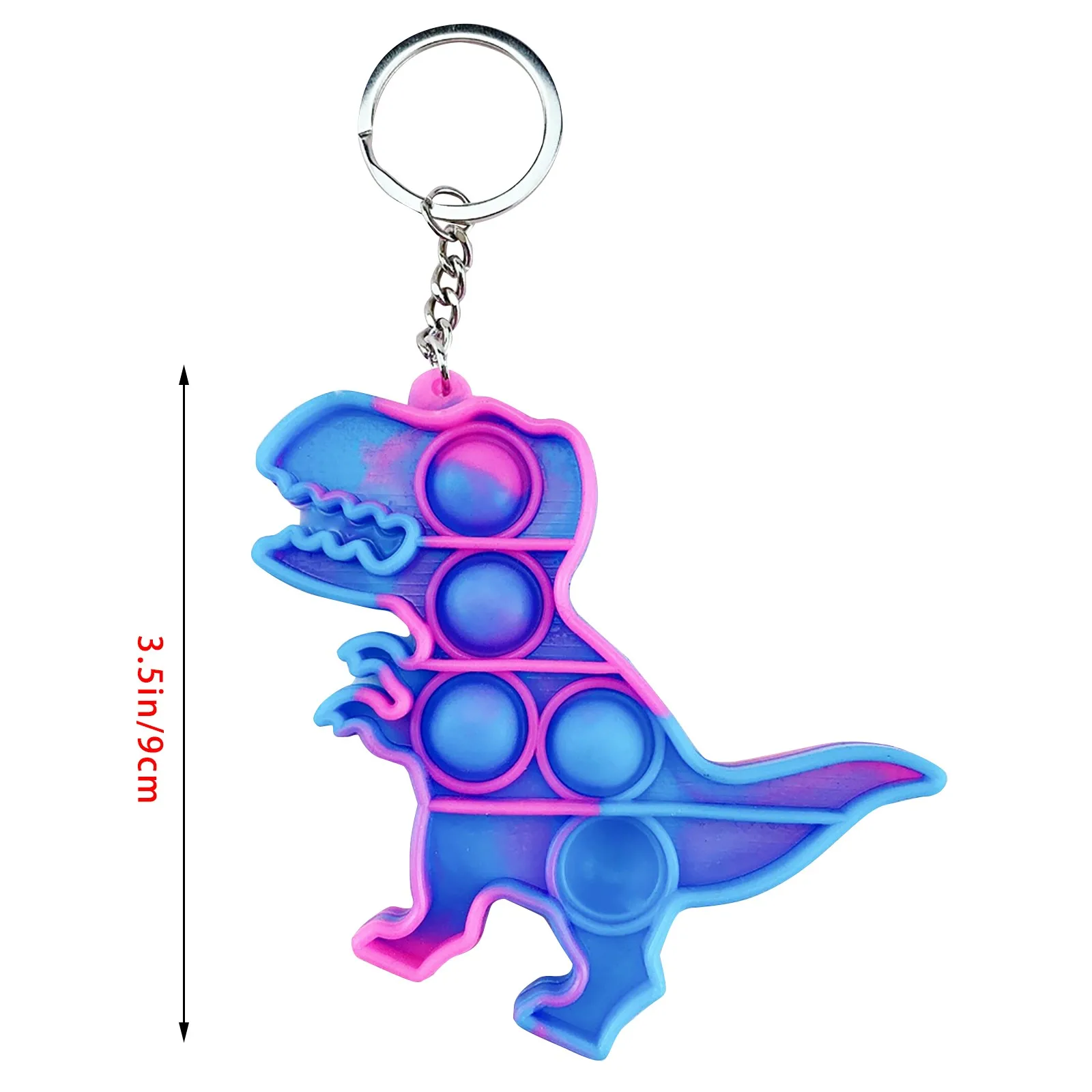 New push pops its mini keychain dinosaur simple dimple fidget toy for autism adhd anxiety anti stress relief edc sensory bubble atomic nee dohs