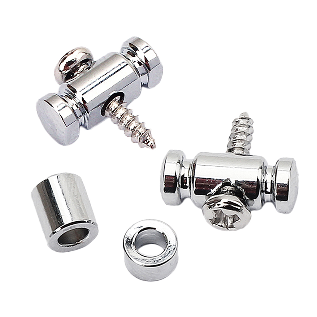 Tooyful Chrome GE19 Guitar Roller String Retainer Mounting Tree Guide for Electric Acoustic Guitar Parts Accessory