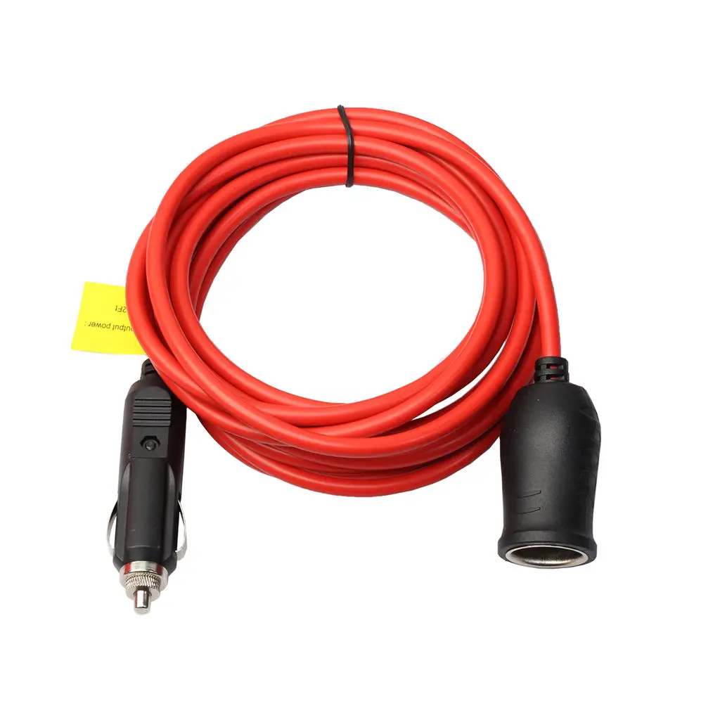 12V Cigarette Lighter Extension Cable 12 volt Lighter Extension Cord wit Fuse Protection On Male Plugs 12feet