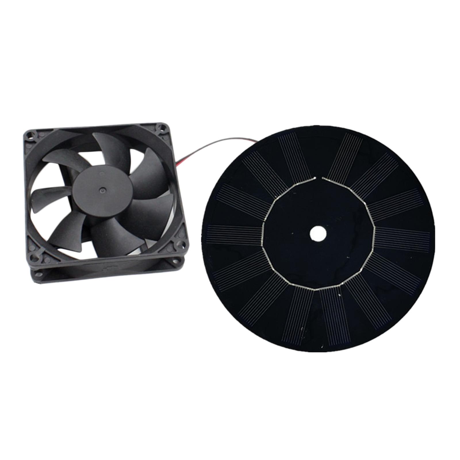 Solar Powered <b>Fan</b>, 6 inch Metal Exhaust <b>Fan</b>, Mini Ventilator for Dog House,...