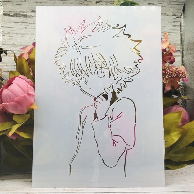 Anime Ghost Pumpkin Stencil | Free Printable Papercraft Templates