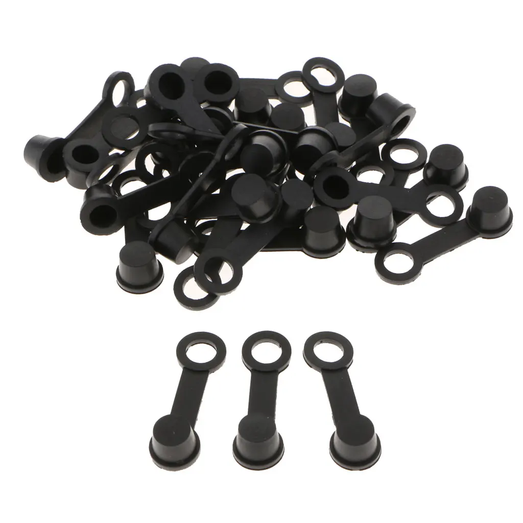 30 Packs Brake Bleeder Valve Screw Caps Grease Zerk Rubber Cover Dustproof