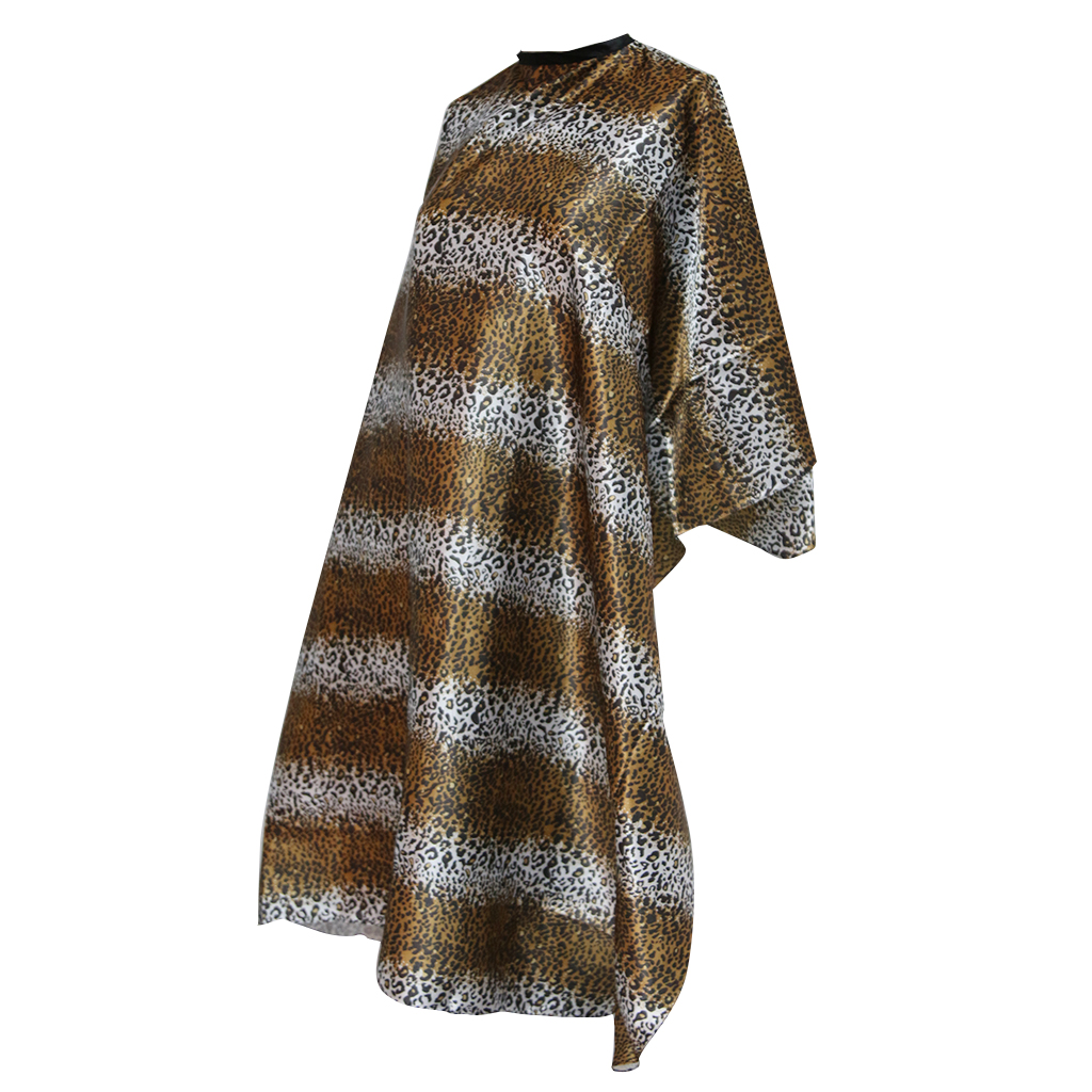 Cutting Dye Cape Gown Static Free Apron Wrap W/ Snap Fastener For Salon Home