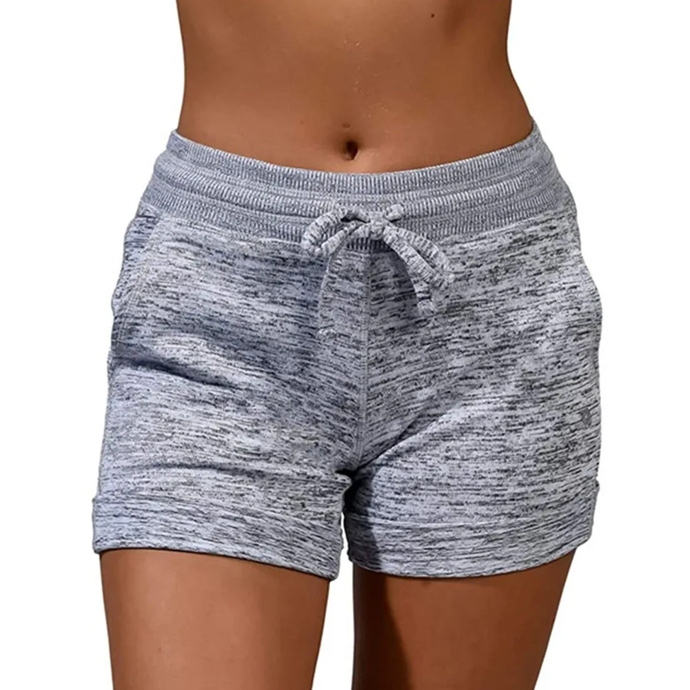 Women´s Shorts Ladies Summer Casual Females Sports Shorts Lace-up Run Bike Loose Pockets Solid Shorts 2021 Hot