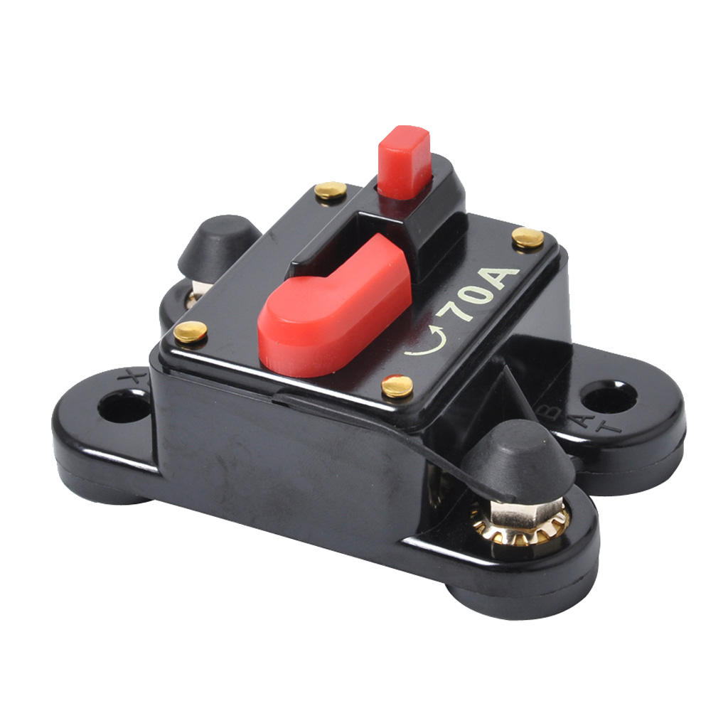 High Quality Car Truck Marine Boat Audio 70AMP Circuit Breaker Fuse Holder Reset Switch