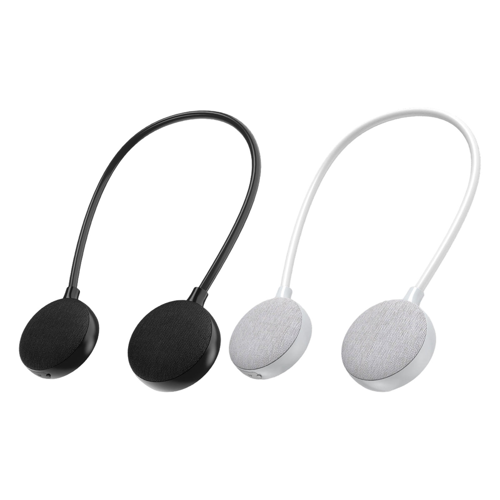 Wireless Neckband Speaker IPX5 Rechargeable Bluetooth Practical 600mAh Compact Stereo Neck Speaker for