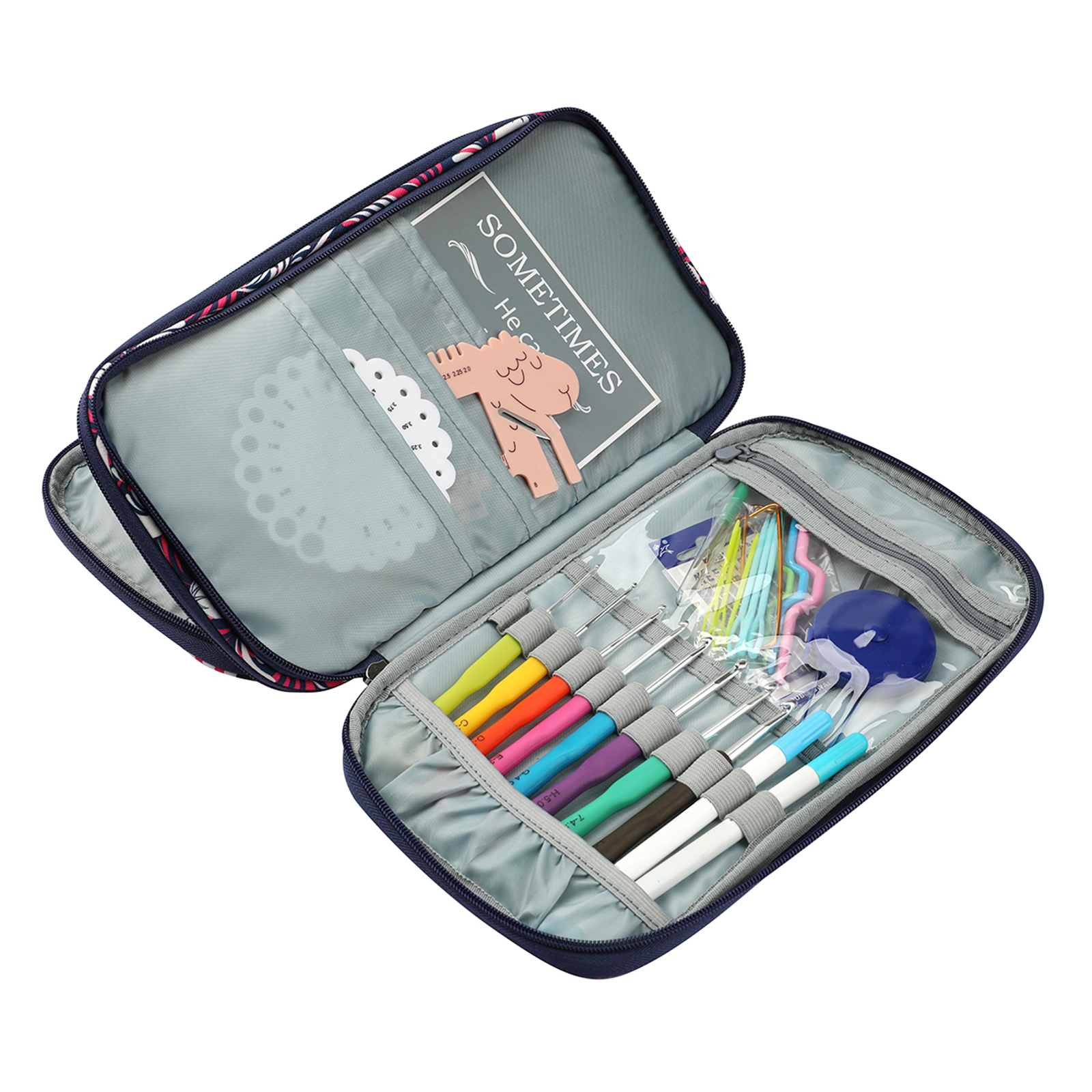 Travel Case Needles Crochet Hooks and Tool Knitting Accessories Storage Bag