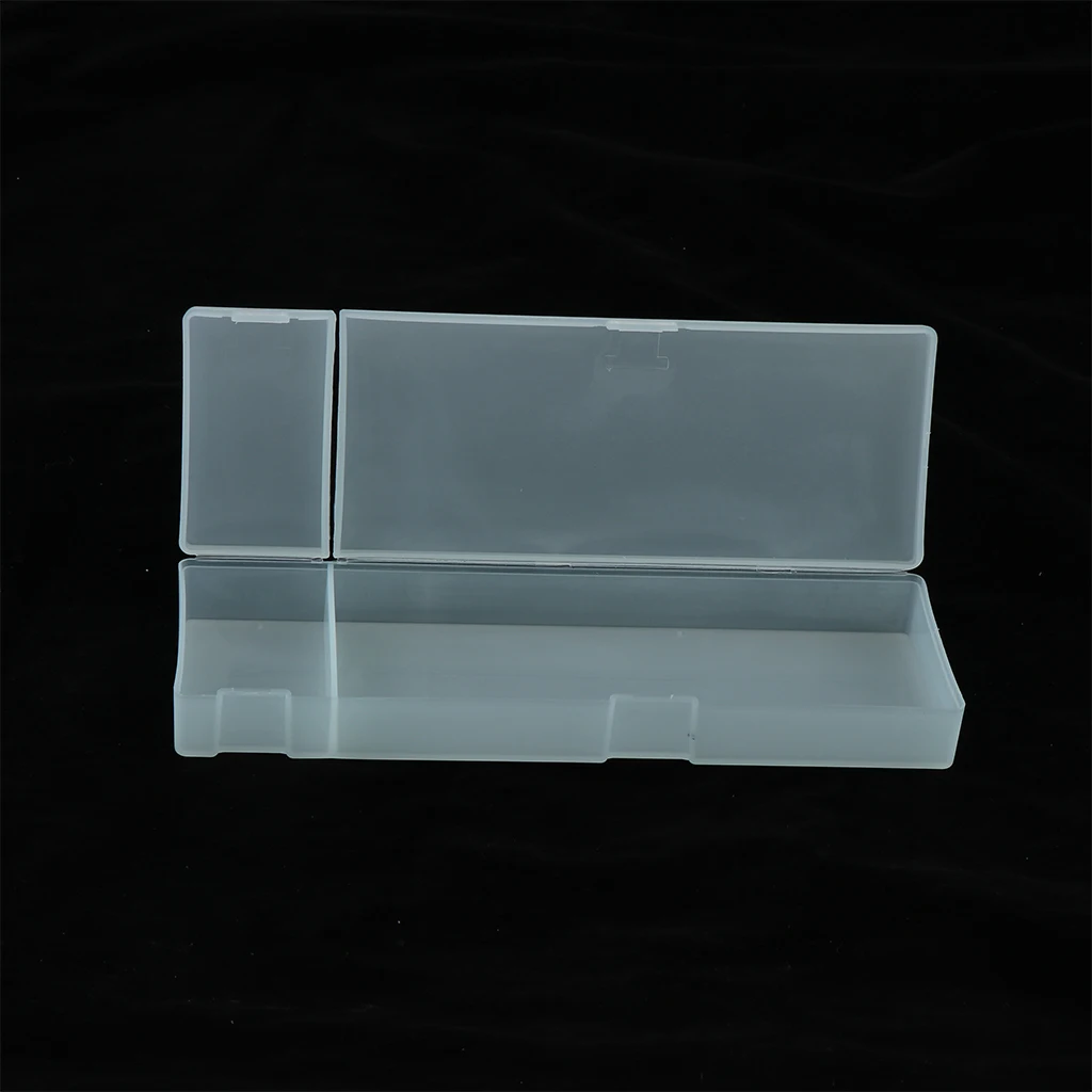 Clear Pencil Case Box Organizer Pen Holder for Office Clerk & Students Lightweight