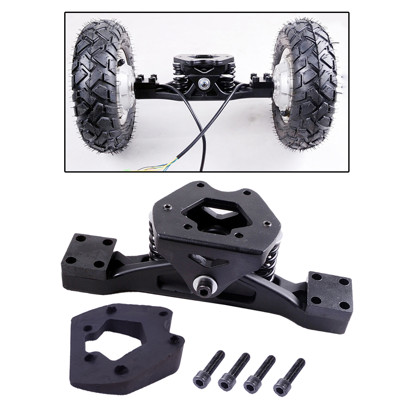 Black Off Road Skateboard Truck Hub Motor Wheel Mountainboard Accessories
