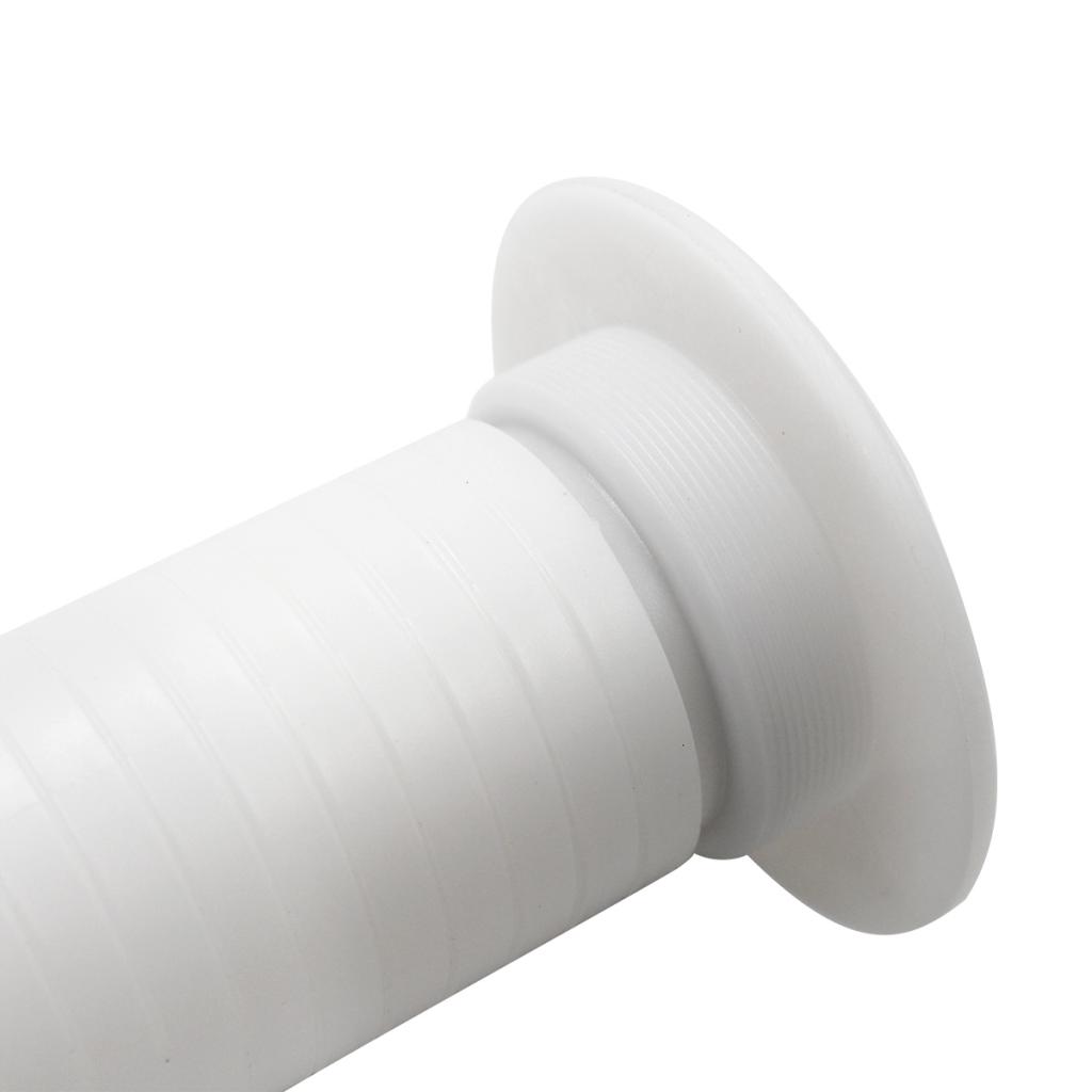 Plastic Covered Thru-Hull Bilge Pump Hose Fitting For Boats White