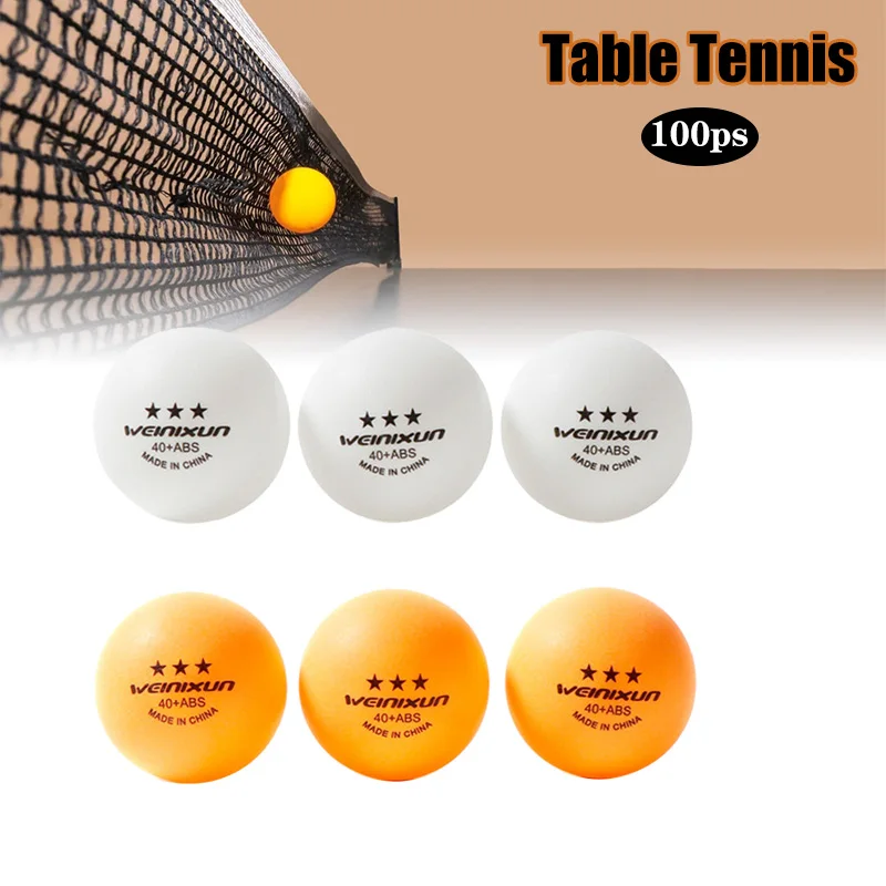 100pcs High elasticity Ping Pong Balls 3-Star 40mm Table Tennis BallsJ JyKBCA 