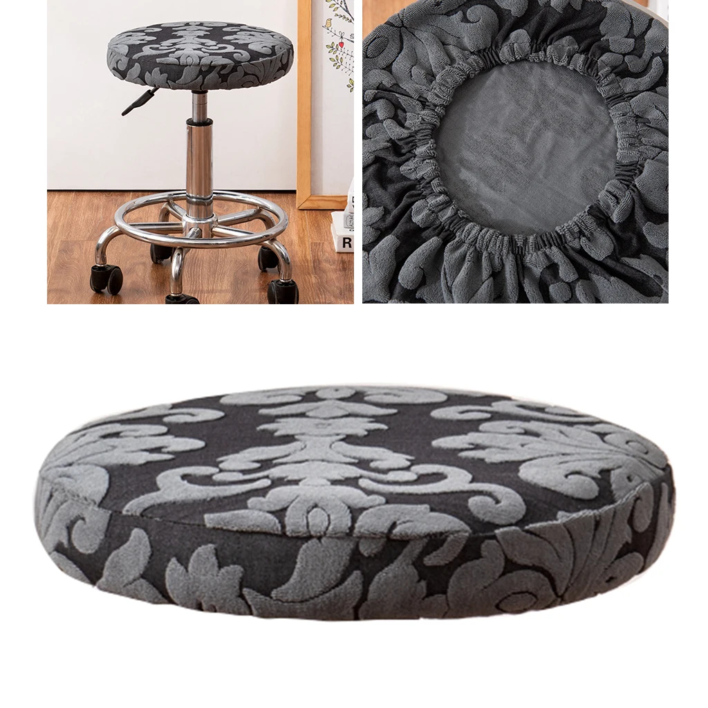 Details about   Round Chair Cover Elastic Polyester Protector Cushion Sleeve 33cm 
