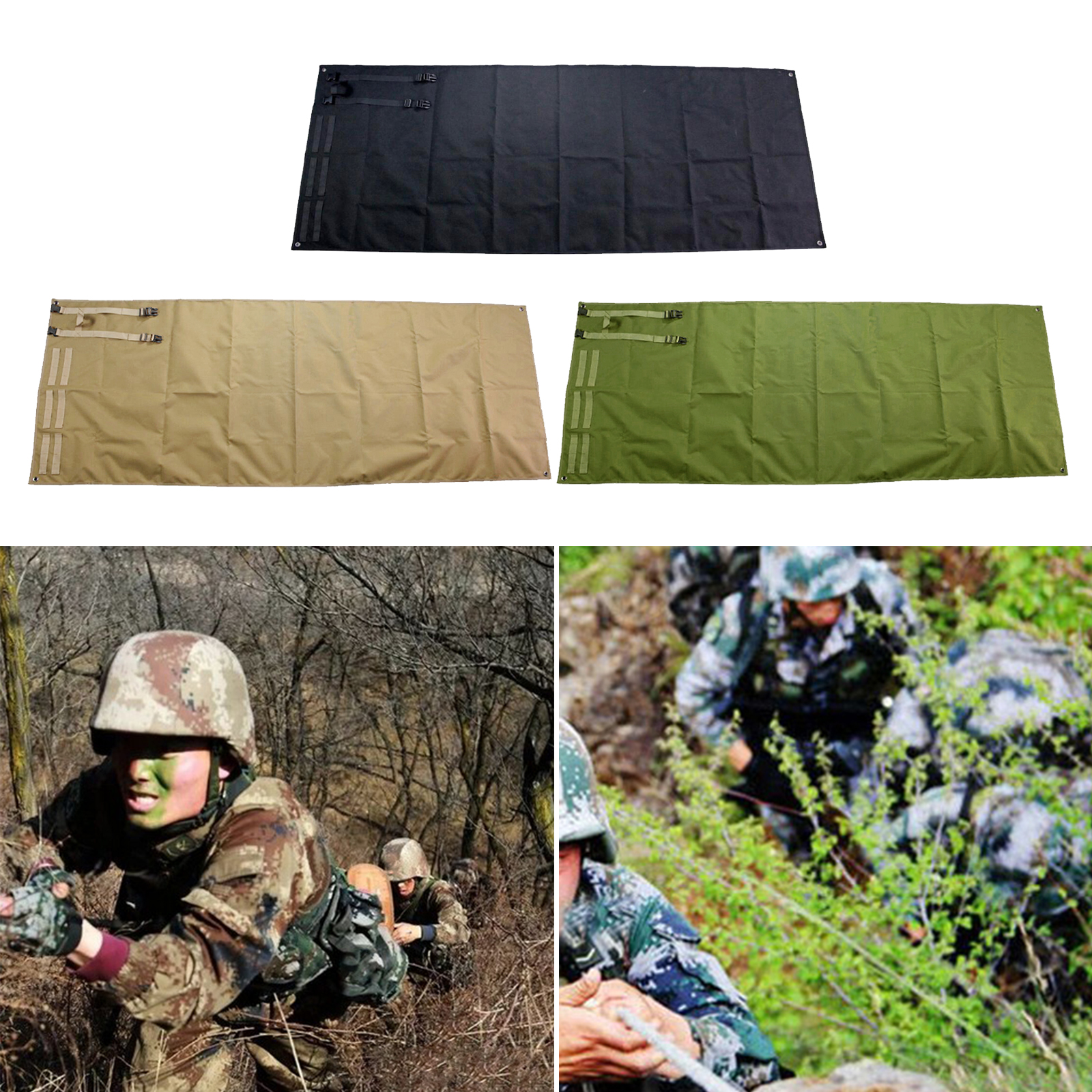 Tactical Non Slip Shooting Mat Portable Waterproof Roll Up Mat Outdoor Camping Pad Lightweight Nylon Cloth Hunting Mat