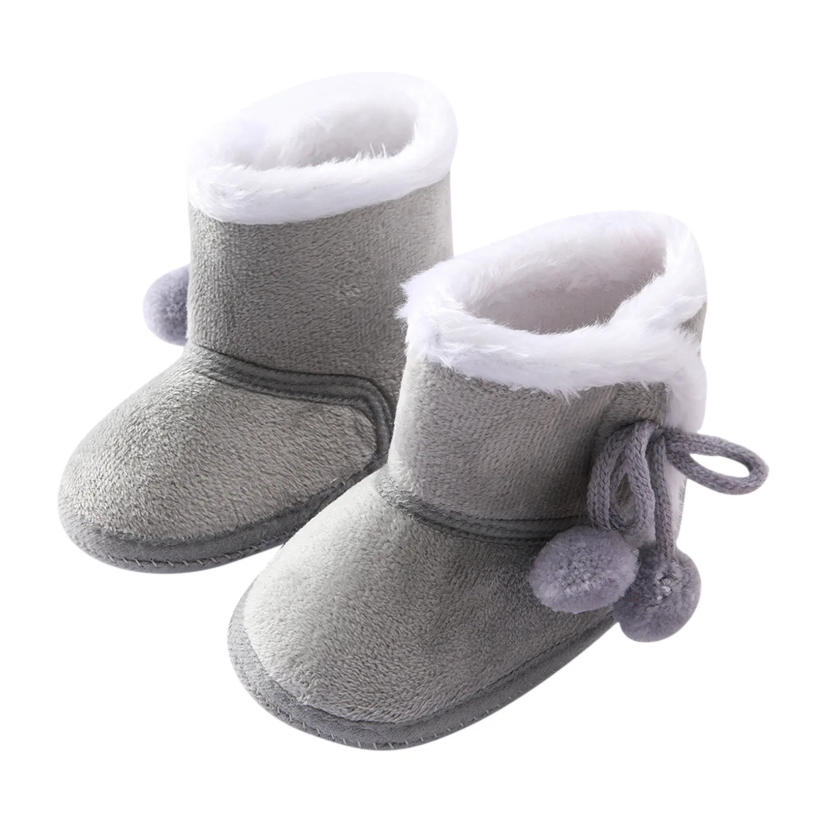 Lacofia Zapatos de calcetín de bebé Invierno Botas Suave de Suela Blanda para bebé niño o niña 