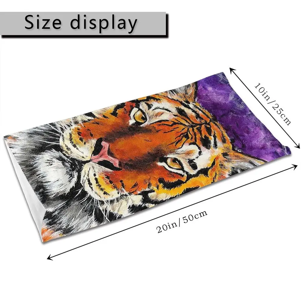 LSU Mike The Tiger Magic Scarf Half Face Mask Halloween Tube Scarf cool gift for father Neck Bandana Dustproof Headband Outdoor mens knit scarf