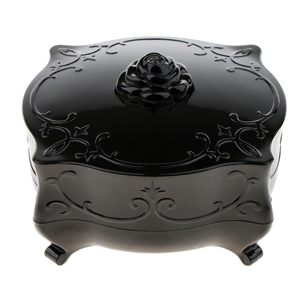 Magideal Loose Face Powder Container Make Up Antique Vanity Box