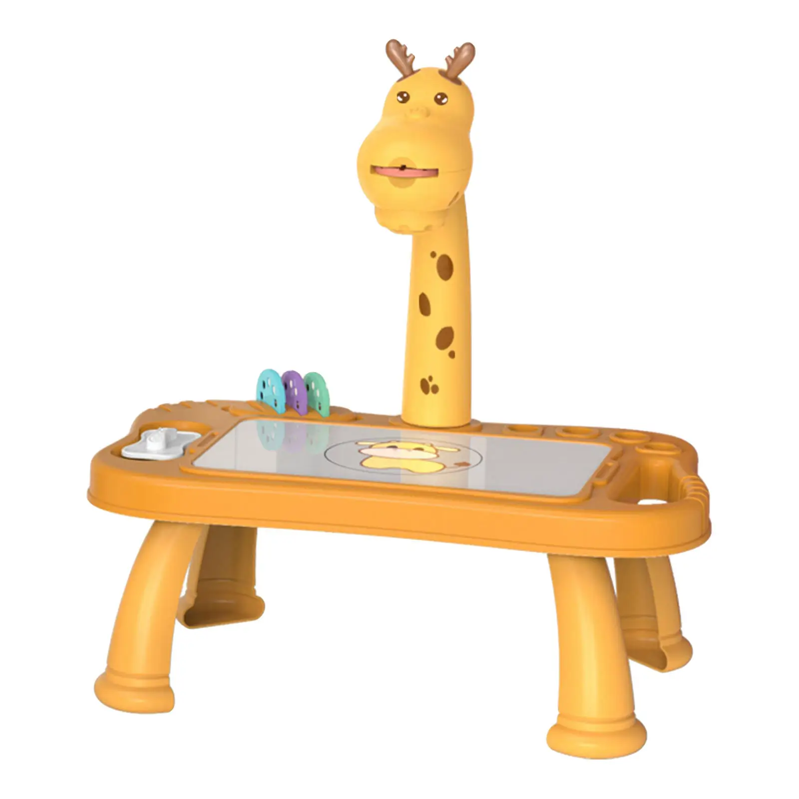 Kids Drawing Board Child Funny Smart Drawing Projector Desk Toy Painting Machine Playset Boy Girl Table Educational Toy