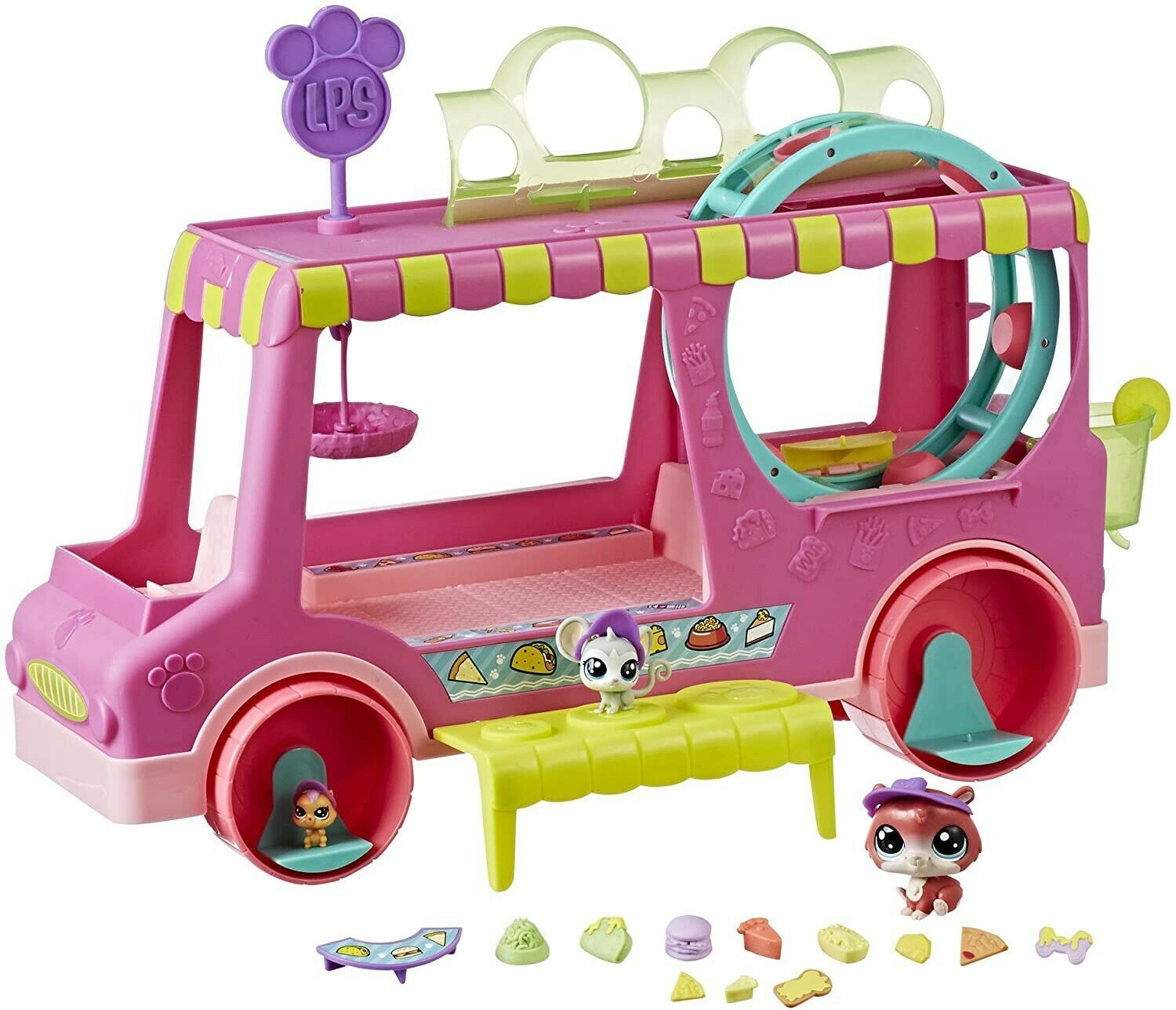 Littlest Pet Shop, фигурка кошки, собаки, гигантская еда, гамбургер,  грузовик, украшение для подарка, коллекционные модели игрушек | AliExpress