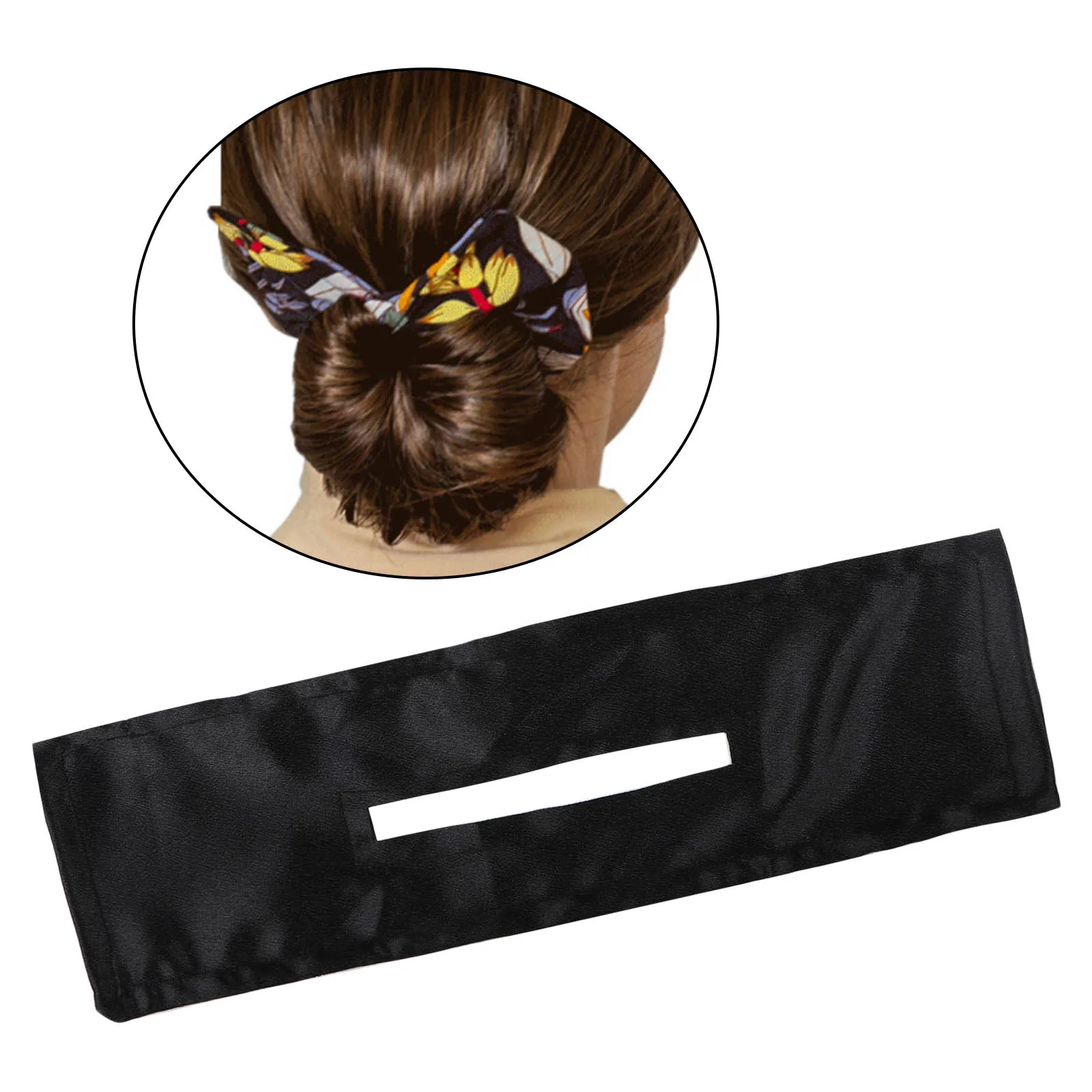 Women Deft Bun Classy Multicolor Cloth Hairstyle  Summer Knotted Clip hair bands Hair Braiding Kids Hair Bun Maker Easybun